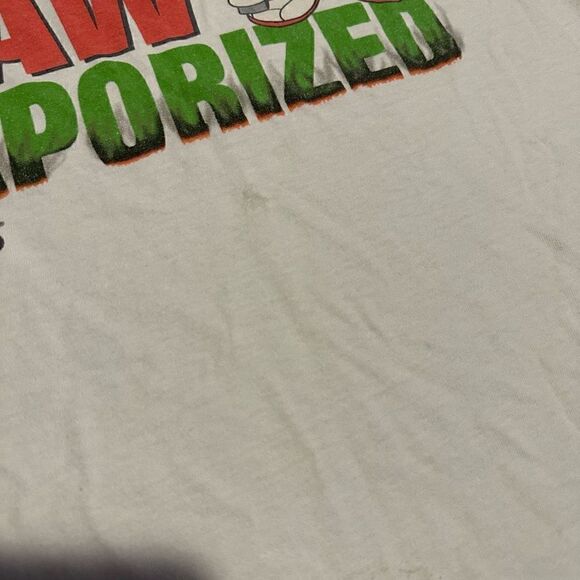 VTG 90s Six Flags Marvin the Martian Looney Tunes Vaporized T-Shirt Mens Size XL - Picture 4 of 10